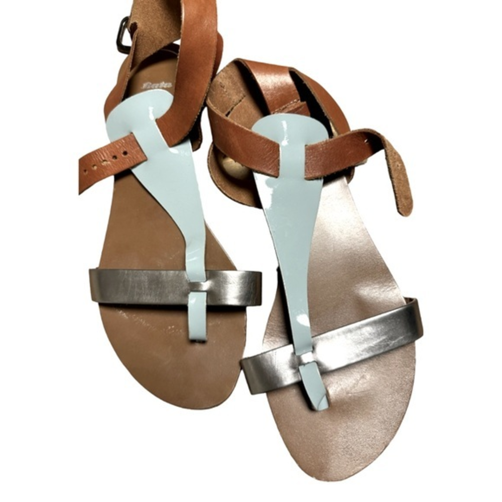 Bata Leather‎ Ankle Strap Sandals Size 38 US7/7.5